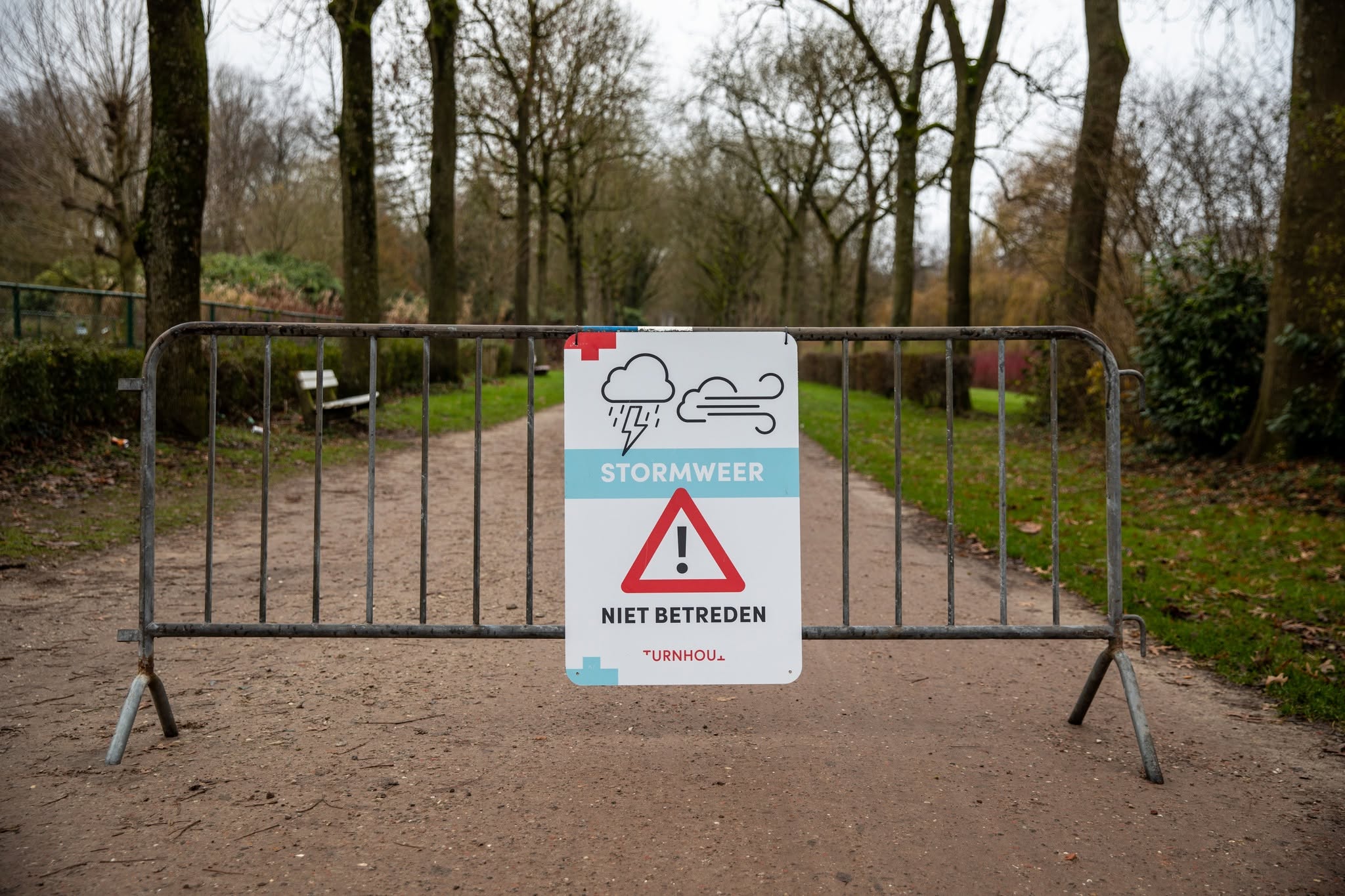 Stadspark afgesloten