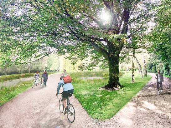 Toekomstbeeld waterbekkens Stadspark