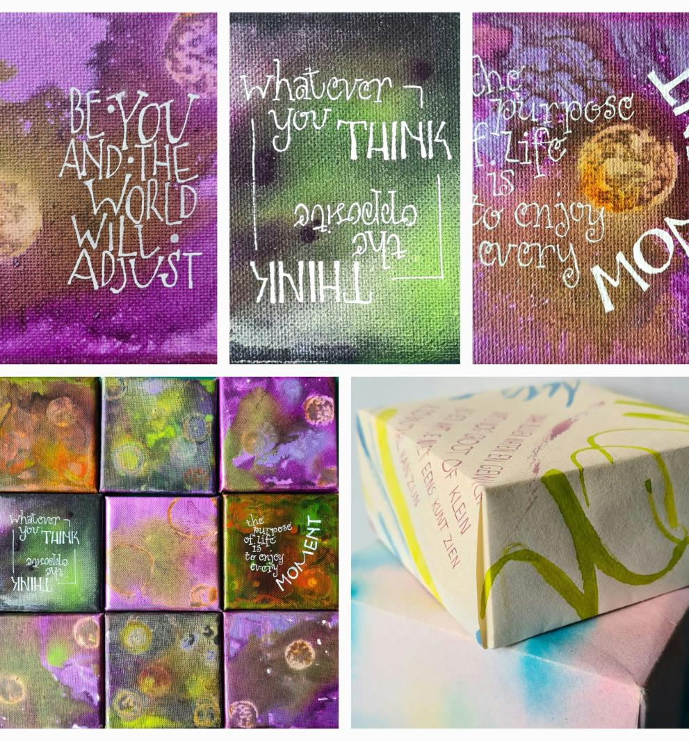 Kalligrafie: letters om te geven