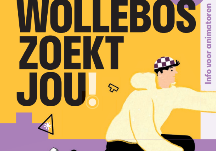 Wollebos animator 1ste blad brochure. Wollebos zoekt jou!