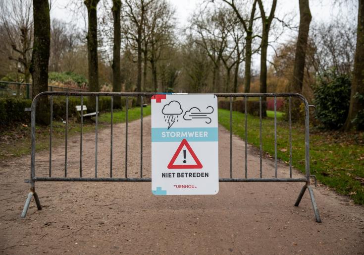 Stadspark afgesloten