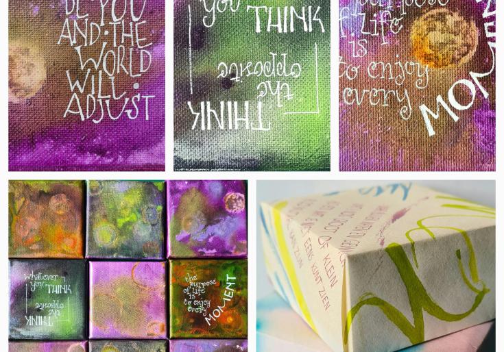 Kalligrafie: letters om te geven
